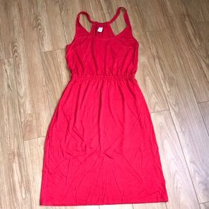 Old navy red midi light weight dress size S